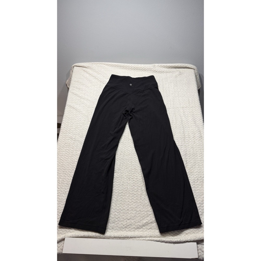 Lululemon Align Wide Leg Black Nulu Yoga Pants LW5EGZS 6 Pockets Size Small